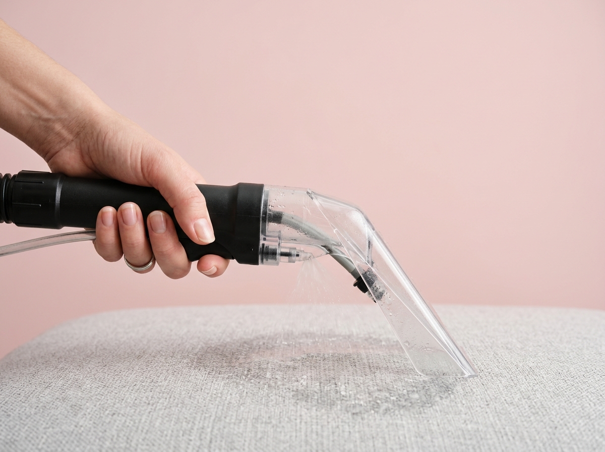 Carpet sofas & hot-water wand